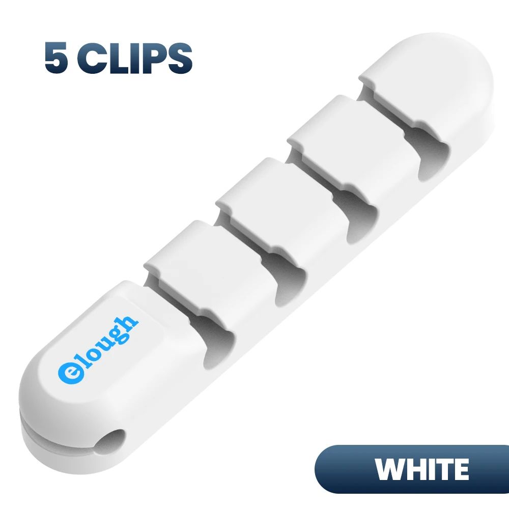 Cable Organizer Management Wire Holder Flexible USB Cable Winder Tidy Silicone Clips For Mouse Keyboard Earphone Protector